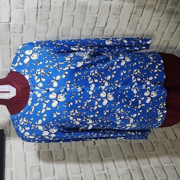 Premise Sweaters - Premise Studio XL Blue Butterfly Cardigan